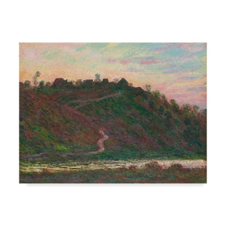 Claude Monet 'Village De La Roche-Blond, 1889' Canvas Art,35x47